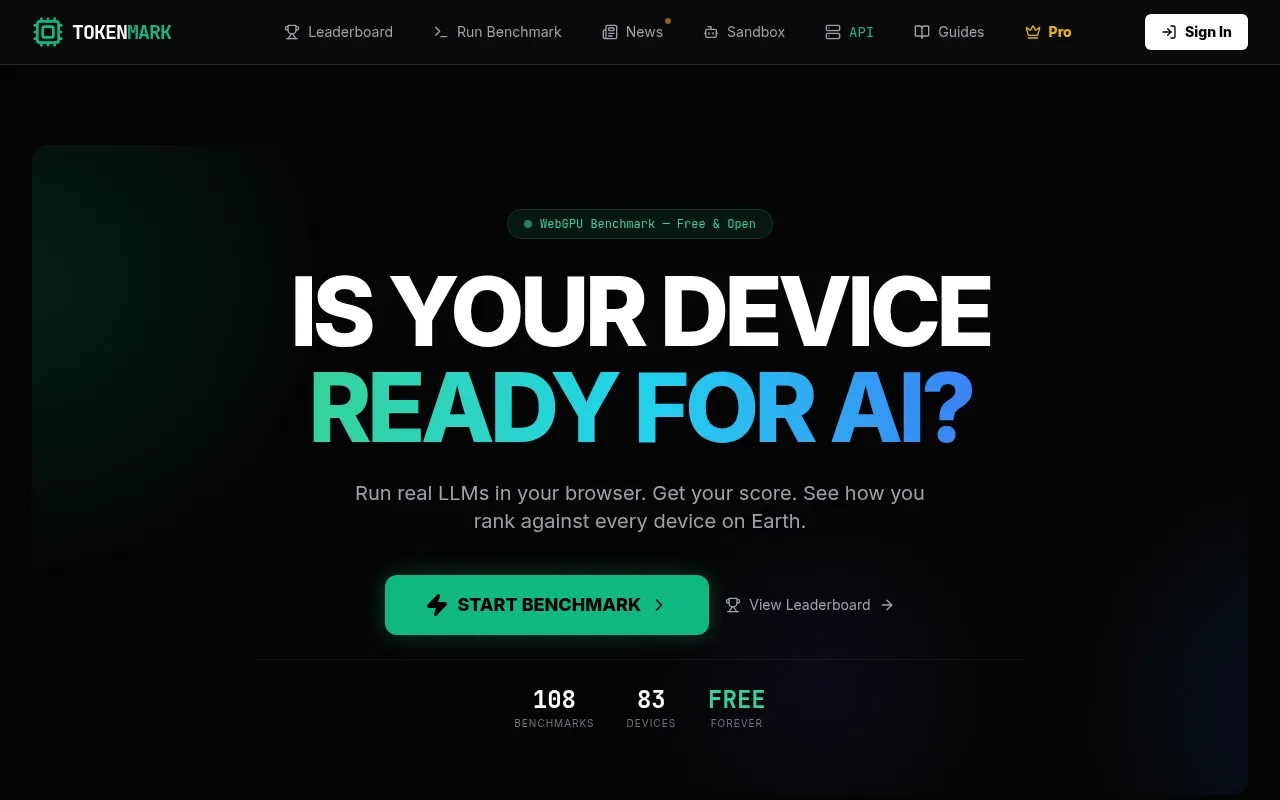 TokenMark - AI Hardware Benchmark Platform